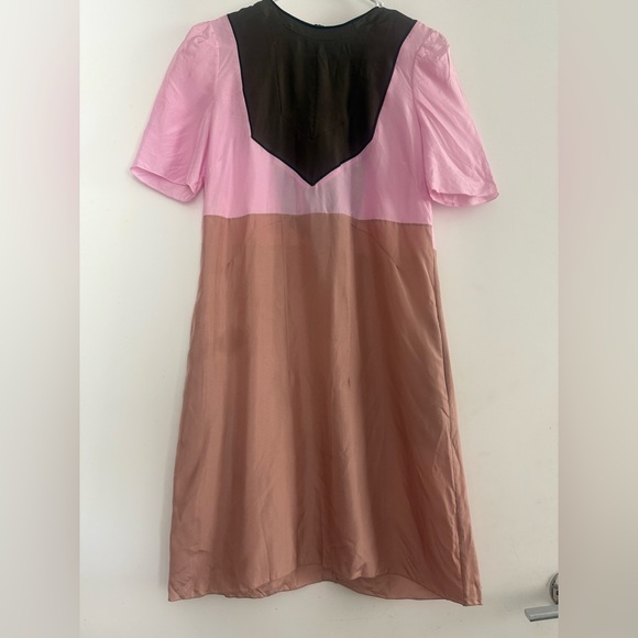 Marni Silk Colorblock A Line Dress Size 40 US6 - Picture 1 of 7